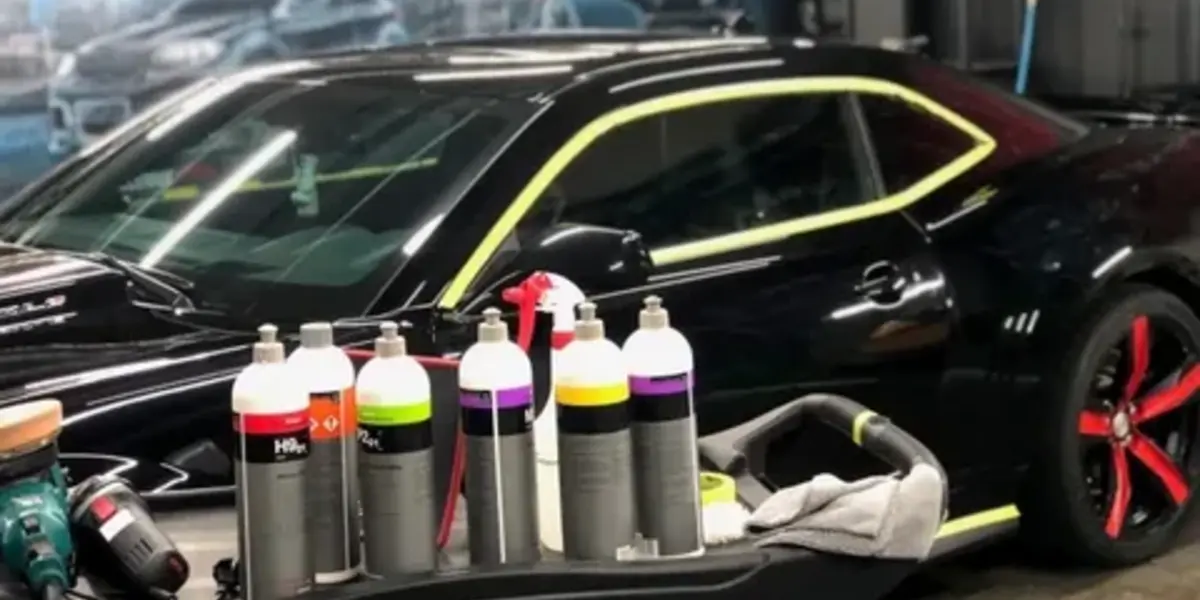 different car shampoo products for washing a car
