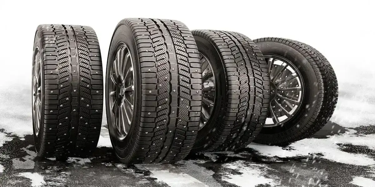 Comparison of winter tire tread with sipes versus all-season tire tread