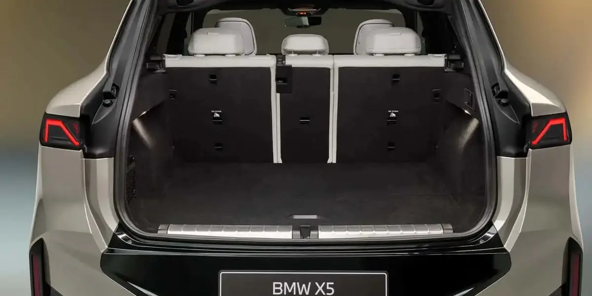 BMW X5 cargo area with rear seats